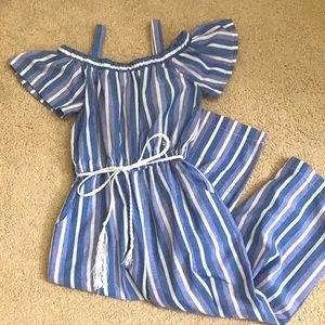 cold shoulder jumpsuit size 10-12 (girls)